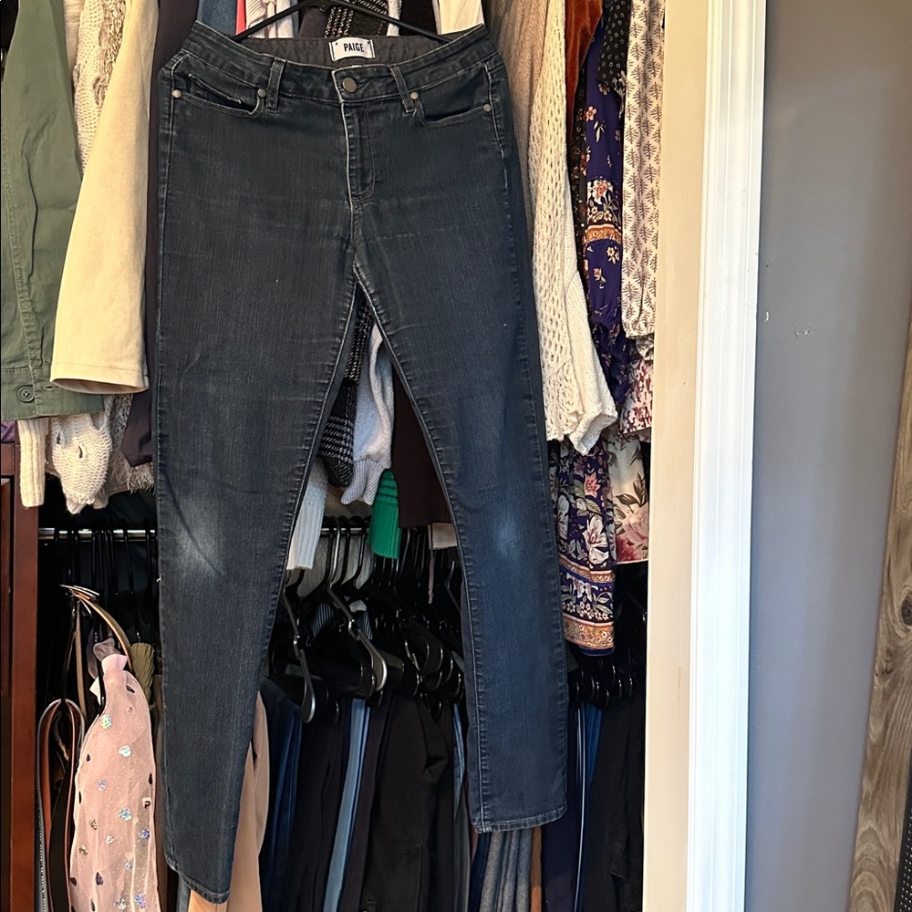 PAIGE Dark Indigo Denim Jeans